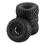 Compatible avec ARRMA pour Mojave pour TRAXXAS pour UDR 1/7 RC Voiture 138 Mm Tout-Terrain pour Buggy pour Désert Court Parcours Camion Pneu 17 Mm Roue Hexagonale Roue Voiture RC(Black)