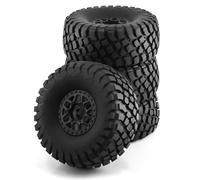 Compatible avec ARRMA pour Mojave pour TRAXXAS pour UDR pour Yikong FS RC Car 4Pcs 138Mm 1/7 pour Desert Short Course Truck Pneu 17Mm Roue Hex Voiture RC Pneus Jante(Black)