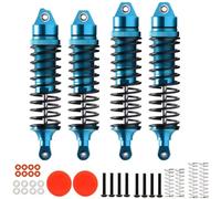 Compatible avec ARRMA pour Rock pour Granite pour Senton pour Typhon ARA330550 ARA330551 1/8 1/10 Pièces De Voiture Radiocommandée Amortisseurs Avant Et Arrière Amortisseur RC(Blue)