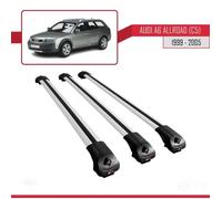 Compatible Avec Audi A6 Allroad (C5) 1999-2005 Barres De Toit Ace-1 Railing Porte-Bagages De Voiture 3 Barras Gris