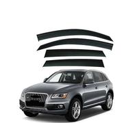 Compatible avec Audi Q5 E-tron 2008-2024 Accessoires de Pare-Brise Garniture extérieure Déflecteurs chromés Visières Pare-Pluie Pare-Soleil Porte Stores d'aération(Silver)