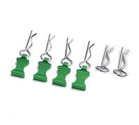 Compatible avec Axial pour Capra pour Yeti pour SCX10 1/5 1/8 1/10 1/12 RC Modèle De Voiture Pièces 4 Pièces Métal Voiture Coque Fixe Corps Clip avec Languette Pièces Mise RC