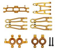 Compatible avec Axial pour Capra UTB18 1/18 RC, Accessoires De Pièces De Voiture en Alliage D'aluminium Usiné CNC, Axe De Portail Avant Et Arrière, Kit De Bricolage Pièces détachées RC(Yellow)