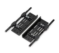 Compatible avec Axial pour SCX10 1/10 RC, Pièces De Mise À Niveau sur Chenilles, 2 Pièces pour Curseurs De Roche en Métal, Pédale Réglable, Marchepied Latéral Accessoires Jouets RC