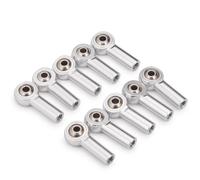 Compatible avec Axial pour SCX10 1/10 RC Voiture Camion pour Buggy Pièces De Mise À Niveau 10 Pièces en Alliage D'aluminium M4 Embouts Tige Lien Boules Tête Liaison Joint Pièces Mise RC