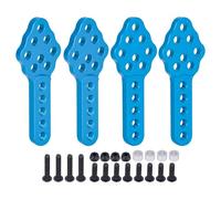 Compatible avec Axial pour SCX10 90046 pour TRX-4 D90 D110 1/10 Voiture RC Crawler Pièces 4 Supports D'amortisseurs Réglables en Aluminium Pièces Voiture RC