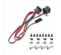 Compatible avec Axial pour SCX10 90046 pour TRX4 pour TRX6 pour Redcat 1/10 Pièces De Mise À Niveau pour Voiture À Chenilles RC Phares Avant Et Projecteur RC Pièces