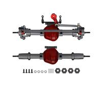 Compatible avec Axial pour SCX10 D90 Pièces De Mise À Niveau pour Voiture pour Rock Crawler RC 1/10, Essieu Avant Et Arrière en Aluminium CNC avec Base De Servo RC Essieu Avant Arrière