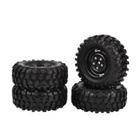 Compatible avec Axial pour SCX10 D90 pour Tamiya CC01 1:10 RC Rock Crawler Car 4 Pièces 96 Mm 1,9 Pouces Pneus en Caoutchouc Et Jantes De Roue Pneu Caoutchouc RC