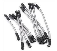 Compatible avec AXIAL pour SCX10 II 90046 1/10 RC Crawler Car Parts Liaison Supérieure Et Inférieure pour Châssis, Embouts De Tige en Plastique Bielle RC