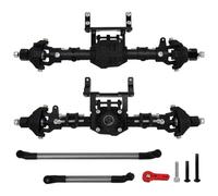 Compatible avec Axial pour SCX10 II 90046 90047 1/10 Pièces De Mise À Niveau pour Voiture À Chenilles RC, Support De Servo D'essieu Différentiel Avant Et Arrière Essieu Avant Arrière RC