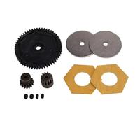 Compatible avec Axial pour SCX10 II 90046 90047 1/10 Pièces De Voiture sur Chenilles RC Ensemble D'engrenages De Transmission Engrenage Droit 54T Engrenage Moteur 13T 15T Pièces détachées RC(B)