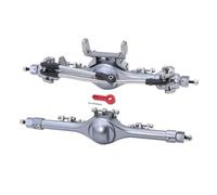 Compatible avec Axial pour SCX10 II 90046 90047 Pièces De Mise À Niveau pour Voiture À Chenilles RC 1/10, Essieux Avant Et Arrière Droits Complets en Alliage D'aluminium RC Essieu Avant Arrière