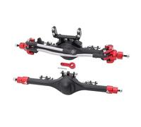 Compatible avec Axial pour SCX10 II 90046 90047 Pièces De Mise À Niveau pour Voiture À Chenilles RC 1/10, Accessoires, Essieux Droits Avant Et Arrière Complets RC Essieu Avant Arrière