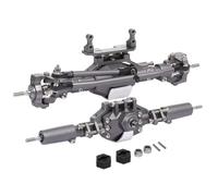Compatible avec Axial pour SCX10 II 90046 90047 RC Crawler Truck, Essieu Avant Et Arrière en Alliage D'aluminium, Essieu De Pont RC, Pièces De Rechange RC RC Essieu Avant Arrière