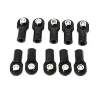 Compatible avec Axial pour Scx10 II 90046 pour Traxxas pour Trx4 1/10 RC Car Crawler 10 Pièces en Plastique M4 Rotule De Liaison D'extrémité De Tige Tête De Joint Pièces Mise RC