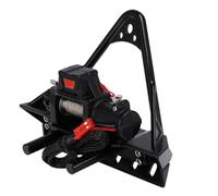 Compatible avec Axial pour SCX10 II III pour Traxxas TRX-4 1/10 RC Crawler Car Upgrade Parts Pare-Chocs Avant en Métal avec Lumière De Treuil Accessoires Jouets RC