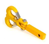Compatible avec Axial pour SCX10 pour TRAXXAS pour TRX4 1/8 1/10 RC Crawler Car Parts Treuil en Métal Pare-Chocs Remorque Crochet Attelage Récepteur Pièces détachées RC(Yellow)