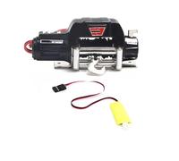 Compatible avec Axial pour SCX10 pour TRAXXAS pour TRX4 D90 1/10 RC Crawler Car Upgrade Parts Treuil Automatique en Métal avec Câble De Commande 3 Canaux RC Pièces