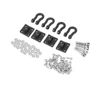 Compatible avec Axial pour SCX10 pour Traxxas pour TRX4 pour Tamiya D110 1/10 RC Voiture Pièces Upgrade 4pcs Boucles De Remorquage Et Crochets D'attelage Améliorations
