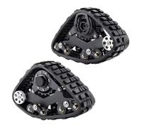 Compatible avec Axial pour SCX10 pour TRX-4 D90 1/10 RC, Pièces De Mise À Niveau sur Chenilles, Roues De Piste De Voiture RC, Conversion De Motoneige, Pneus De Neige Voiture RC Pneus Jante(2Pcs)