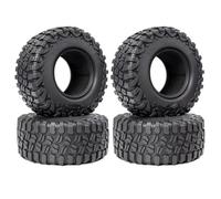Compatible avec Axial pour SCX10 pour Wraith pour Capra pour TRX4 YK4082 1/8 1/10 Voiture sur Chenilles RC 136x56mm 2.6 Pouces KM3 Pneu en Caoutchouc Roues RC