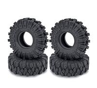 Compatible avec Axial pour SCX24 pour Bronco pour Gladiator pour Wrangler 4 Pièces 24x62x20.5mm 1.0 Pouces Pneus De Roue pour Terrain pour Voiture 1/24 RC Pneu Caoutchouc RC