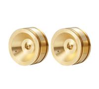 Compatible avec Axial pour SCX24 pour Deadbolt C10 pour Wrangler pour Gladiator pour Bronco 1/24 RC Modèle Camion Voiture Pièces 2 Pièces Jantes en Laiton Pièces Voiture RC
