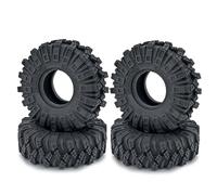 Compatible avec Axial pour SCX24 pour Gladiator pour Bronco 8 Pièces 62Mm 1.0 Pouces Pneus De Roue Pneus en Caoutchouc De Boue Souple 1/24 RC Voiture sur Chenilles Voiture RC Pneus Jante