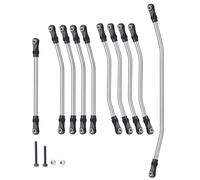 Compatible avec Axial pour Wraith 90018 90048 90053 1/10 RC Pièces De Modification pour Chenilles Kit De Tringlerie en Acier Inoxydable avec Embout De Tige Bielle RC Voitures