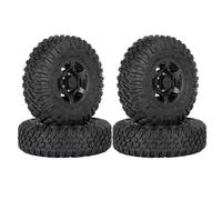 Compatible avec Axial pour Yeti Jr D90 TF2 pour Tamiya CC01 1/10 RC Voiture sur Chenilles 4 Pièces 85mm 1.55 Pouces Jantes À Billes Jeu De Pneus Voiture RC Pneus Jante