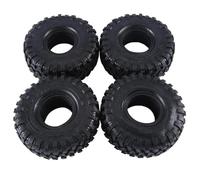Compatible avec Axial SCX10 90046 AXI03007 TRX4 pour Redcat Gen8 4 Pièces 120MM 1.9In Pneus en Caoutchouc Pneus De Roue pour Voiture sur Chenilles 1: 10 RC Roue Voiture RC