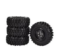 Compatible avec Axial SCX10 D90 pour Tamiya CC01 4 Pièces 96 Mm 1,9 Pouces Pneus en Caoutchouc Et Jantes De Roue 1:10 RC Voiture pour Rock Crawler Pneu Caoutchouc RC