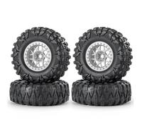 Compatible avec Axial SCX10 pour Wraith 90018 1:10 RC Crawler Car Wheels Parts 2.2inch RC Wheel Rims and Rubber Wheel Tires Skin Kit Roue Voiture RC
