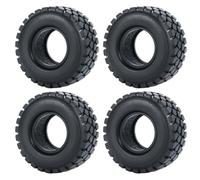 Compatible avec Axial SCX24 1/24 pour TRX4M 1/18 RC Micro Crawler Car Wheels Pneus 4PCS 1.0 inch Soft Rubber Tyres RC Car Upgrade Parts RC Voiture Pneus