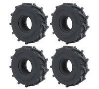 Compatible avec Axial SCX24 pour Bronco pour Gladiator pour Wrangler 4 Pièces 1.0 Pouces 54/62mm Pneus De Roue en Caoutchouc pour Terrains Boue pour Voiture 1/24 RC Pneu Caoutchouc RC