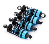 Compatible avec AXSPEED pour Tamiya pour TT02 1/10 RC Pièces D'amélioration pour Voiture De Drift 4 Amortisseurs Hydrauliques en Alliage D'aluminium Kit D'amortisseurs Amortisseurs RC(Blue)