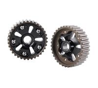 Compatible Avec B16A Pour B18C Pour B18C5 2 Pièces Kit De Remplacement De Voiture De Poulie D'engrenage De Distribution D'engrenage Came Réglable pignon de calage(Noir)