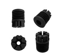 Compatible avec Bam-BU La-b P1S Bambulab X1 pieds anti-vibration en carbone Coussinet de pied en caoutchouc antidérapant à l'épreuve de la poussière compatible avec imprimante 3D H2D (For X1 P1 Series