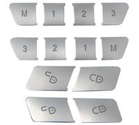 Compatible Avec Benz Pour C W204 2008-2013 Pour E W212 2010-2015 Autocollants Boutons Intérieurs Voiture Autocollant Couvercle Bouton De Commutation Réglable boutons intérieurs voiture