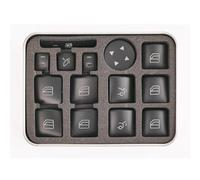 Compatible Avec Benz Pour C180 2011-2014 14X Autocollants Pour Boutons De Vitres De Voiture Autocollant