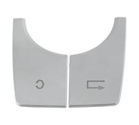 Compatible Avec Benz Pour CLA Pour C117 2013 2014 2015 2016 2017 2018 2 Pièces Garniture Bouton Multimédia Voiture Autocollants Argentés Décoration Intérieure Voiture