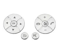 Compatible Avec Benz Pour Classe-C Pour W204 2008 2009 2010 Pour Classe-S Pour W221 2008-2012 Autocollant De Garniture De Bouton De Volant Pour Voiture, Autocollant de réparation de volant