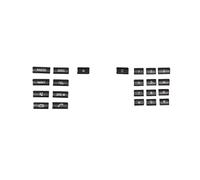 Compatible Avec Benz Pour Classe E 2010 2011 Bouton Panneau CD Commande Centrale Voiture Patch Décoratif Autocollants Garniture Accessoires Boutons