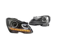 Compatible Avec Benz Pour W204 C180 C200 C260 2011 2012 2013 2014 Feux De Clignotant Dynamiques DRL Projecteur Xénon Phare Avant Phares Avant Ensemble(Xenon)