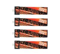 Compatible avec BETAFPV, Lava 1S 550mAh 75C Batterie (4PCS), Compatible avec Meteor75 Cetus Pro Cetus X FPV(Battery (4PCS))