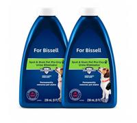Compatible avec Bissell Aspirateur Eau & Poussière, Nettoyant Tapis Taches & Odeurs Animalières, 2 Flacon, 236ml