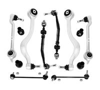 Compatible Avec BMW Pour 520 525 E39 Pièces Suspension L'essieu Avant Kit Bras Commande Inférieur Lien Stabilisateur Biellette Direction 31121141717 31121094233 Bras de suspension avant