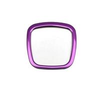 Compatible Avec BMW Pour A6 Pour C6 Pour C7 2005-2011 Autocollants Bouton Intérieur Logo Centre Volant Kit D'accessoires D'autocollant D'anneau Décoration Décoration Intérieure Voiture(Purple)