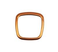 Compatible Avec BMW Pour A6 Pour C6 Pour C7 2005-2011 Autocollants Bouton Intérieur Logo Centre Volant Kit D'accessoires D'autocollant D'anneau Décoration Décoration Intérieure Voiture(Orange)
